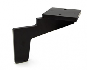 Noga kobra - SL 029 - wysokość: 100 mm, chrom czarny, stal, miedź