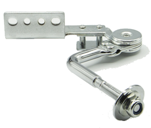 Mechanizm zapadkowy zagłówka sofy SH LONG - chrom/stal nierdzewna