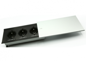 Moduł elektryczny III - 3 gniazda, wpuszczany + przewód