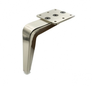 Noga - SL 008 - wysokość: 150 mm, inox/chrom/czarny