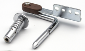 Mechanizm zapadkowy zagłówka sofy SH223TP ze sprężyną - chrom/stal nierdzewna