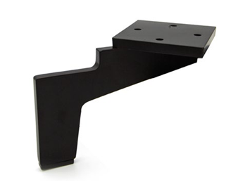 Noga kobra - SL 029 - wysokość: 100 mm, chrom czarny, stal, miedź