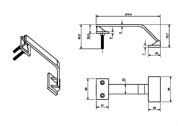 Zawias zagłówka sofy - mechanizm bezzapadkowy wykonany ze stali nierdzewnej