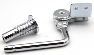 Mechanizm zapadkowy zagłówka sofy SH SHORT B - chrom/stal nierdzewna