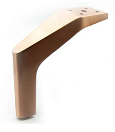 Noga - SL 019 - wysokość: 150 mm, chrom/czarny