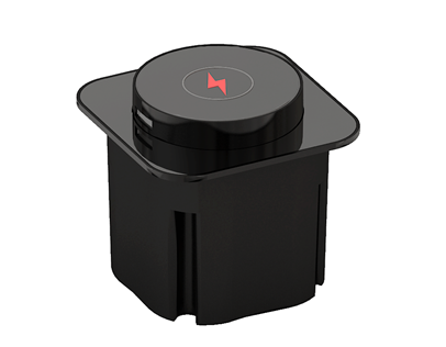 Ładowarka bezprzewodowa + 2USB  DC12V/2.5A -  wbudowany zasilacz i przewód zasilający