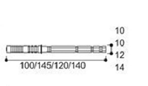 Podpórka półki niewidoczna Φ10x145mm