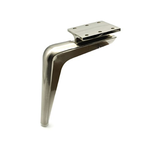 Noga - SL 006 - wysokość: 150 mm, inox/chrom/czarny