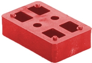 Kostka murarska czerwona 20 mm