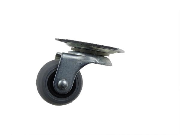 Rolka Φ 30mm gumowana, obrotowa z płytką.