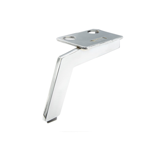 Noga lewa/prawa - SL 005 - wysokość: 90 mm, chrom/czarny