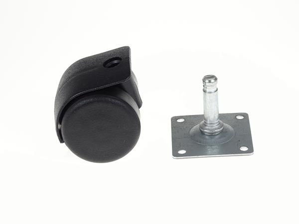 Kółko skrętne wzmocnione  Φ40 bez hamulca, montaż na płytce