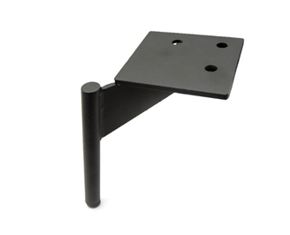 Noga - SL 030 - wysokość: 150 mm, chrom czarny, stal, miedź