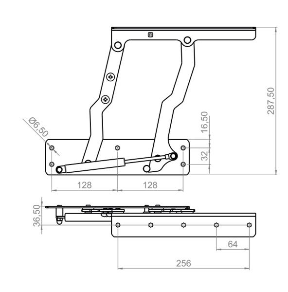 Mechanizm podnoszenia blatu stołu